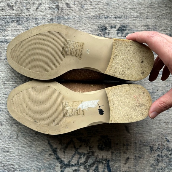 Sundance Brown Leather Flats - Picture 9 of 13